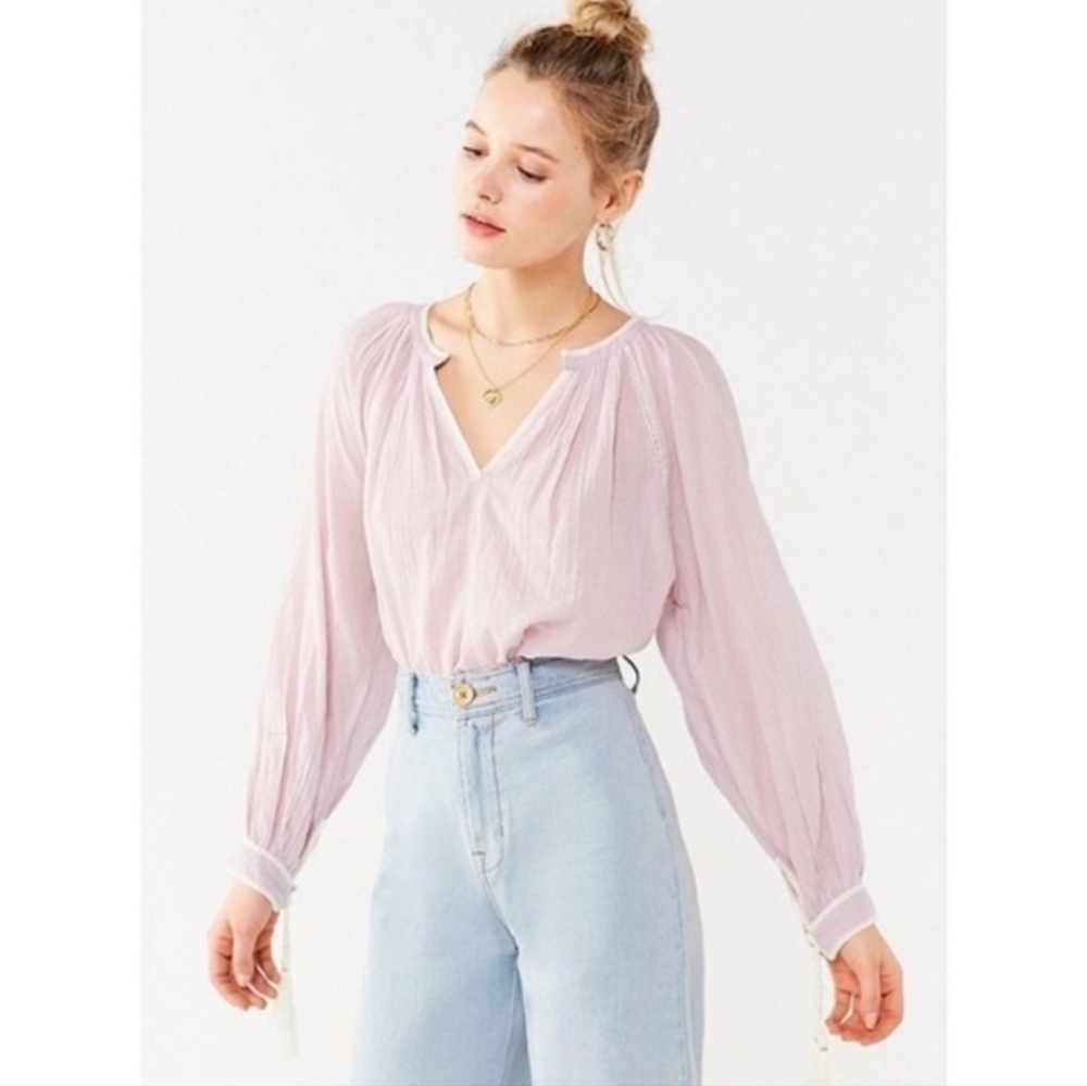 Urban Outfitters wild horses tassel blouse
